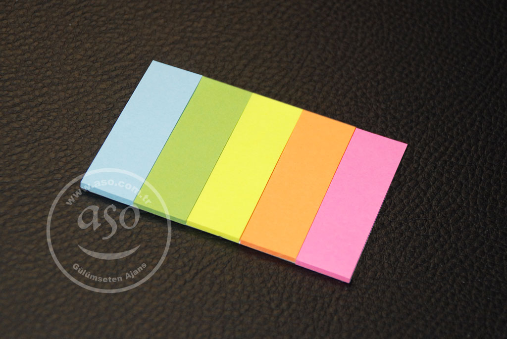 Renkli Yapışkanlı Ayraç, Postit İşaret Bandı, 